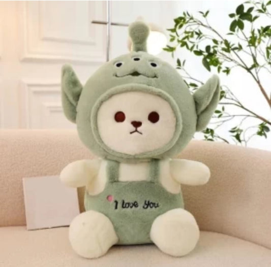 Green Hoodie Bear