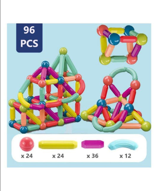 96PCS Magnetic Toy Set